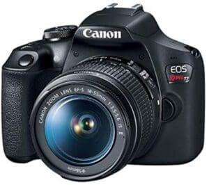 DSLR Camera Recommendation: Canon EOS Rebel T7 DSLR Camera with 18-55mm Lens